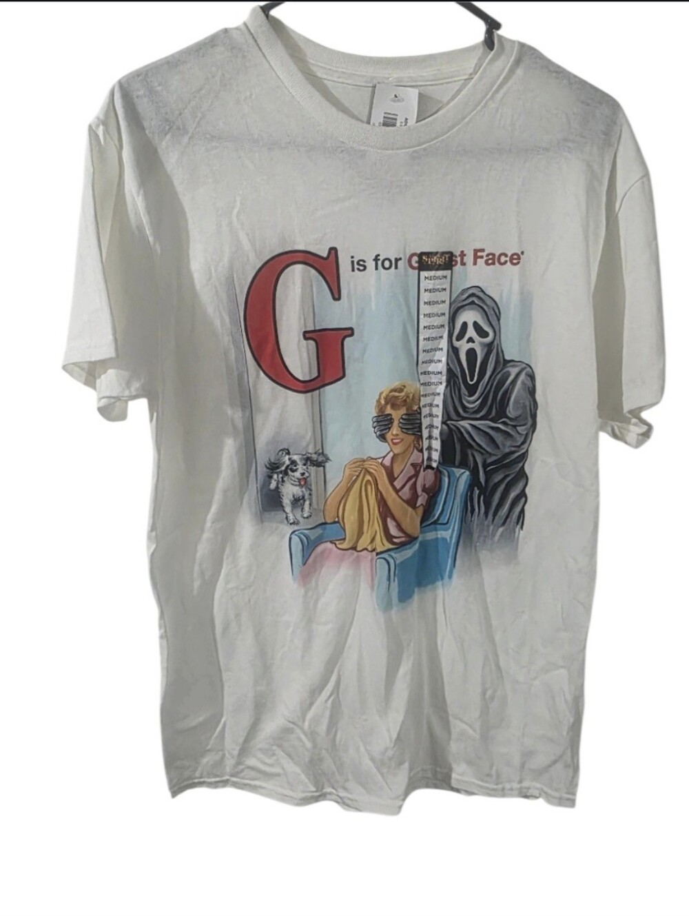 Ghost Face White Graphic Tee